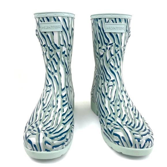 Hunter Original Coral Print Short Rain Boot - Picture 3 of 8